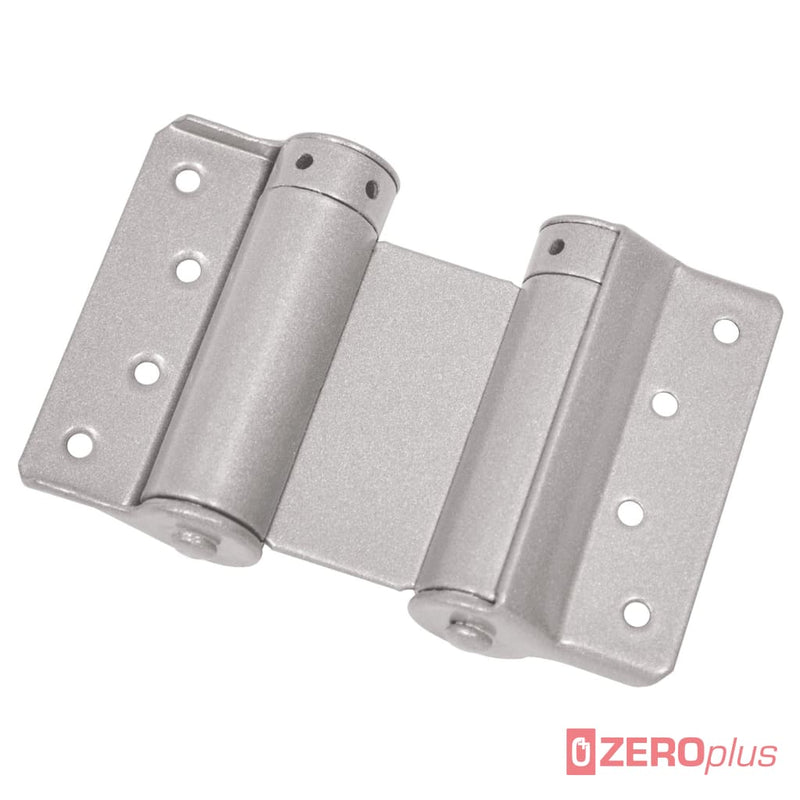 Proquinter Double Action Spring Hinge Pair 15Kg (No.29-75Mm) / Silver Sprayed Mild Steel
