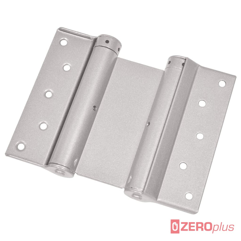 Proquinter Double Action Spring Hinge Pair 27Kg (No.33-125Mm) / Silver Sprayed Mild Steel