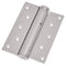 Proquinter Single Action Spring Hinge Pair 27Kg (No.5-125Mm) / Silver Sprayed Mild Steel