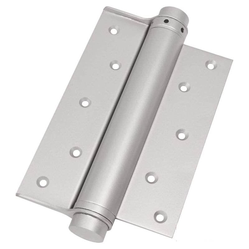 Proquinter Single Action Spring Hinge Pair 70Kg (No.17-200Mm) / Silver Sprayed Mild Steel