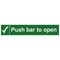 Push Bar To Open Sign With Tick - 376/330/00