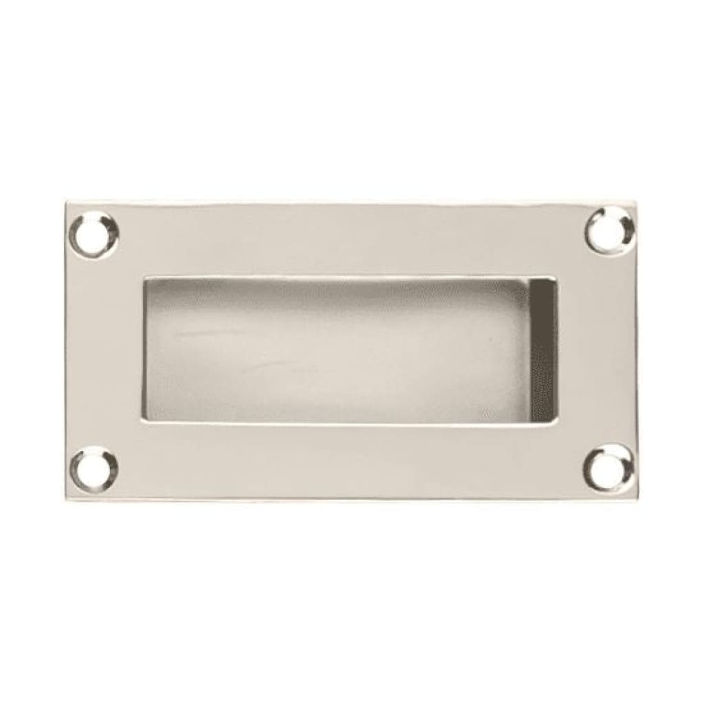 Rectangular Flush Pull Satin Stainless Steel