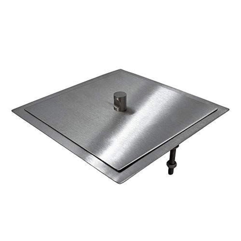 Square Built-In Worktop Waste Chute With Lid Stainless Steel For Restaurants Hotel Kitchens (Chute