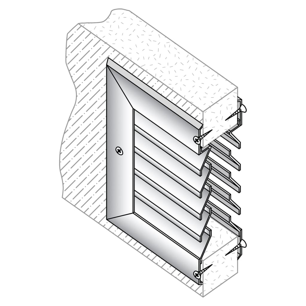 Stainless Steel Anemostat Inverted Split Y Metal Louvre - Fdls-Ss 304