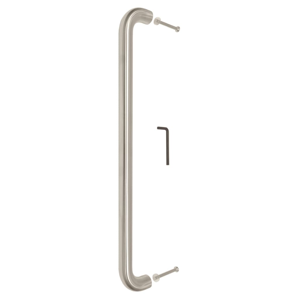 Straight Entrance Pull Handle 19Mm Diameter Satin Stainless Steel