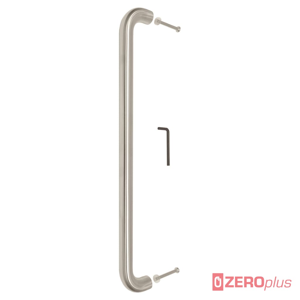 Straight Entrance Pull Handle 19Mm Diameter Satin Stainless Steel Back To / 425Mm