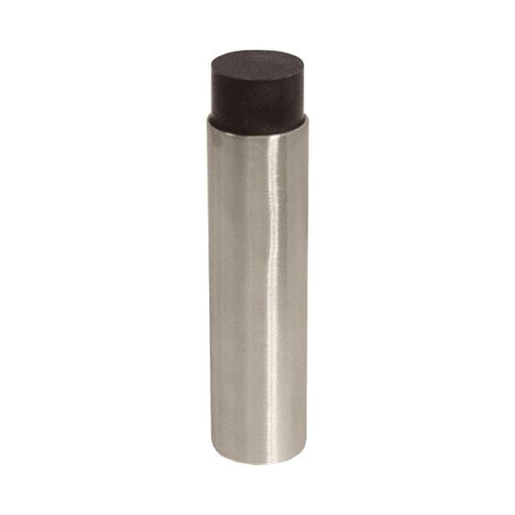 Wall Fixing Doorstop 22Mm Diameter 92Mm Projection Satin Stainless Steel Door Stop