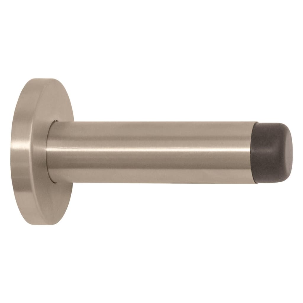 Wall Fixing Doorstop Satin Stainless Steel