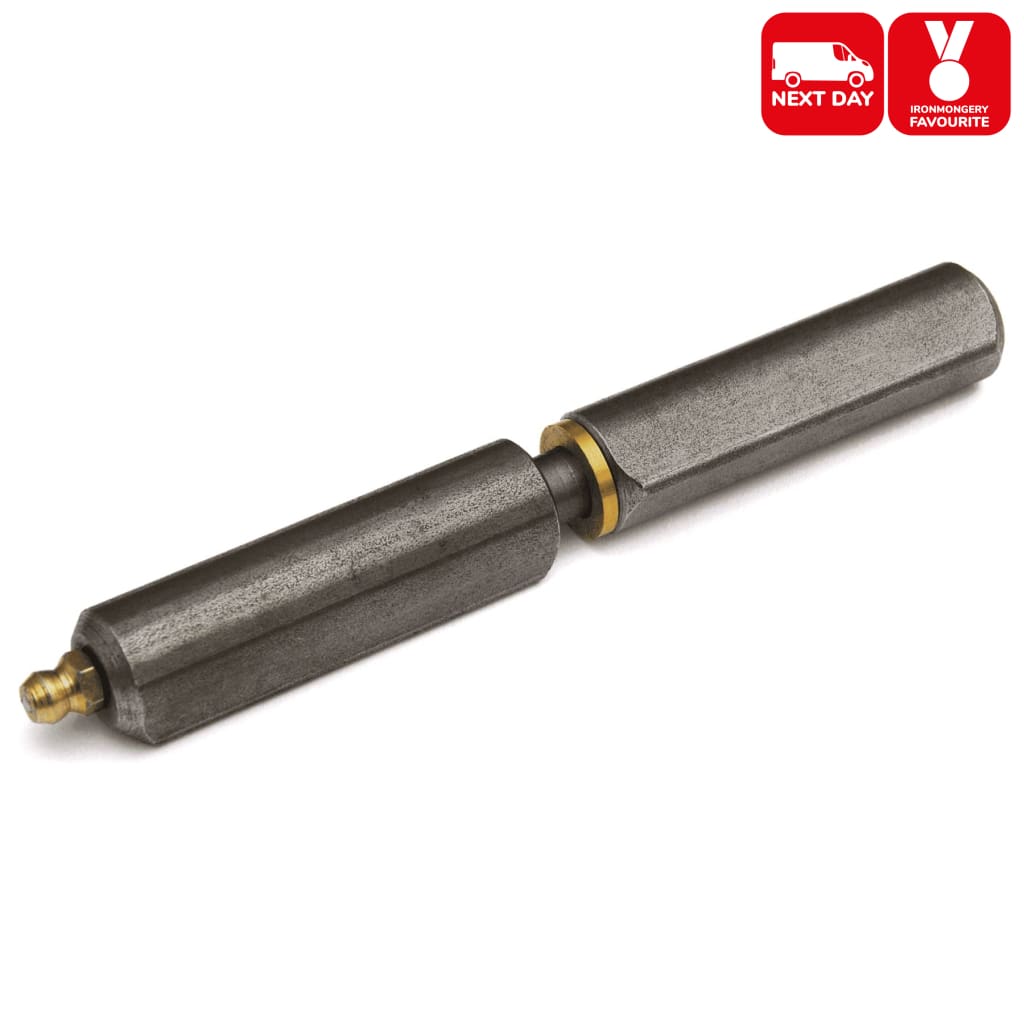 WeldOn Bullet Hinge HPL WR SM, Steel Hinge with Grease Nipple and Ste