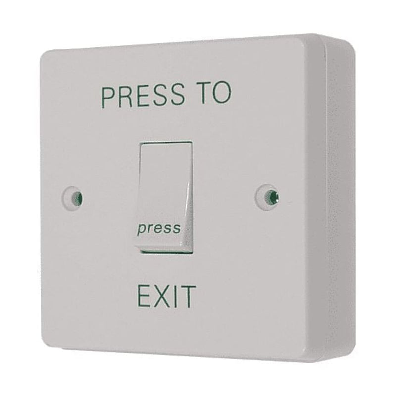 White Plastic Exit Button - Zc6021