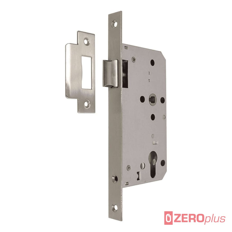 Zeroplus Mortice Night Latch Case Stainless Steel Forend - Z7250 24Mm Wide Square