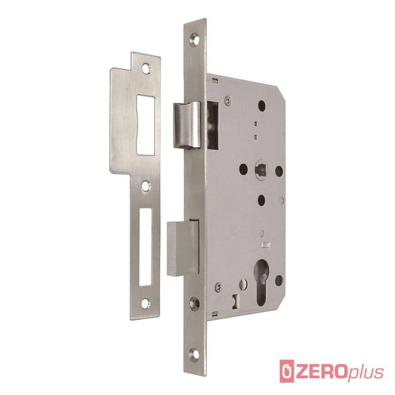 Zeroplus Mortice Sash Lock Case Stainless Steel Forend - Z7210 24Mm Wide Square